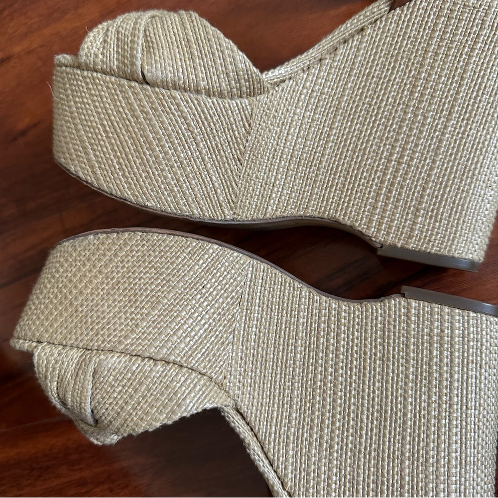 Michael Kors Knot-Top Raffia Platform Wedges - Picture 5 of 12